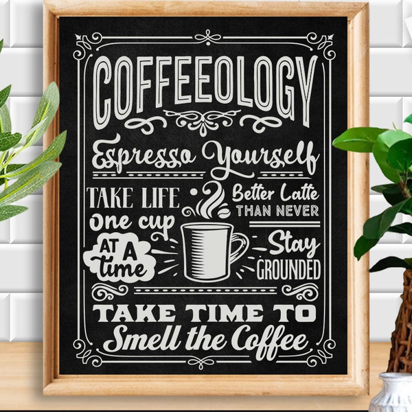 Coffeology SVG, Coffee poster svg,  Coffee svg, Coffee lover svg, caffeine SVG, Coffee Shirt Svg, Coffee mug quotes Svg