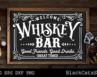 Whiskey bar svg, Dad's bar svg, Man cave svg, Father's day gift svg, bar poster svg