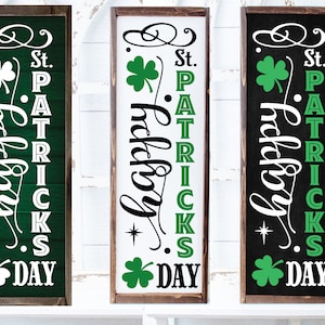 Happy St Patricks Day svg, St Patricks porch sign svg, St Patrick SVG, Vertical Porch sign svg, St Patricks Day SVG, St Patrick&#39;s Day Svg