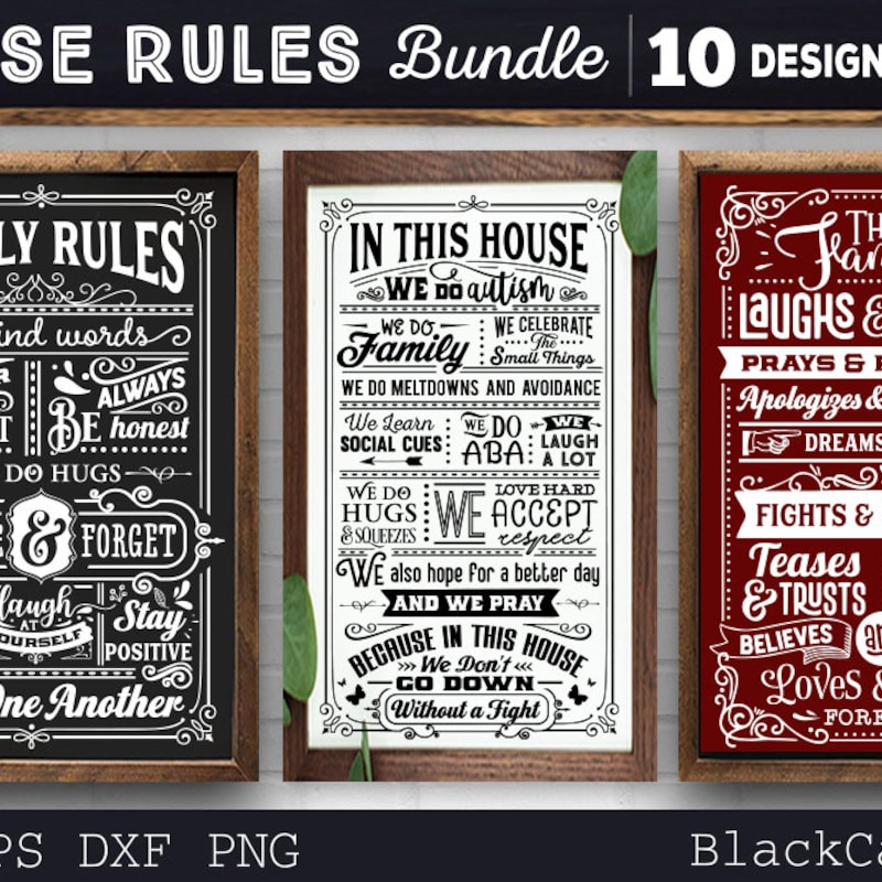 Home Rules - Etsy