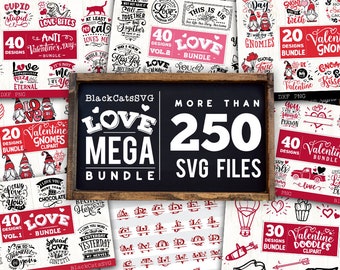 Valentine Mega Bundle SVG bundle 256 designs