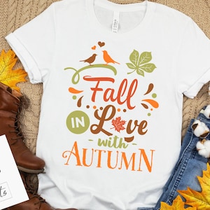 Fall in love svg, Autumn svg, Fall svg, autumn svg design, thanksgiving svg, happy fall svg