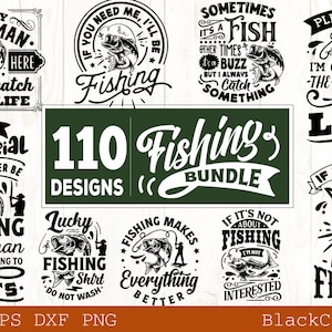 Lot de 110 motifs de pêche en SVG