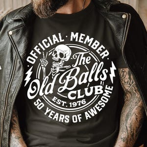 50. Geburtstag svg, offizielles Mitglied The Old Balls Club svg, Est 1975 svg, 50. Geburtstags svg, Old Balls Club svg, lustiges svg Bild 1