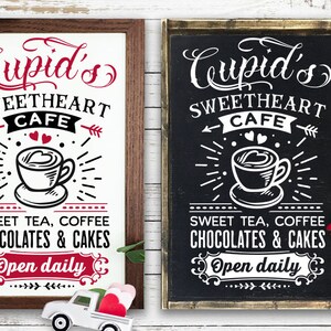 Cupid&#39;s sweetheart cafe svg,  sweetheart cafe svg,  Farmhouse Valentine svg, Cupid&#39;s Cafe svg, Farmhouse Valentine svg, Cupid&#39;s Cafe