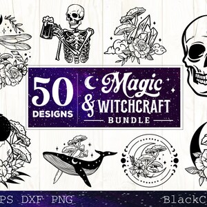 Magic and Witchcraft SVG Bundle 50 Designs - Etsy UK