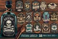 Potion Labels Bundle 32 designs PNG Apothecary Halloween product logo