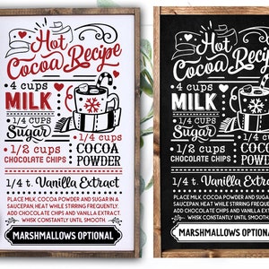 Hot cocoa Recipe svg, Hot cocoa svg,  Old fashioned hot cocoa svg, Vintage hot cocoa svg, Vintage Christmas svg, served here svg, farmhouse