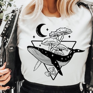 Celestial Whale Svg, Magic whale svg, Mystical whale svg, Boho whale svg, Magic illustration svg, Boho svg, Boho illustration svg