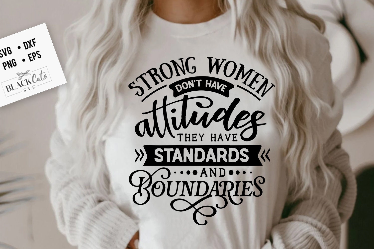 Strong Women Dont Have Attitudes SVG Strong Woman photo