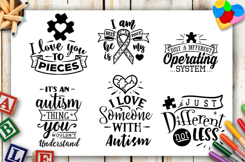 Download Autism Bundle 40 autism SVG Autism awareness | Etsy