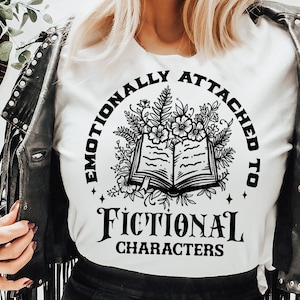 Emotionally attached to fictional characters svg, Booked svg, Book lover svg, Reading svg, Booktrovert svg, Reader Svg, funny book svg