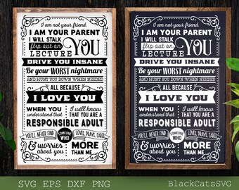 I am not your friend SVG, Parents poster svg, Motherhood svg, House rules svg,  In this house poster svg, In this Family svg,