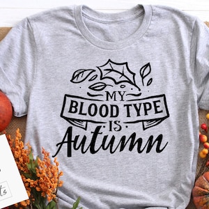 Il mio gruppo sanguigno è autumn svg, Autumn svg, Fall svg, autumn svg design, thanksgiving svg, My blood type svg