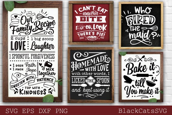 Funny Kitchen Sayings lettering bundle svg vol.1 - Buy t-shirt designs