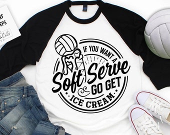 Si quieres un svg de servicio suave, archivos SVG de voleibol para Cricut, svg de voleibol, camisa de voleibol Svg, svg de voleibol divertido