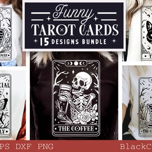 Tarot Karten lustige Bundle SVG, Tarot Karten svg, Tarot Bundle svg, lustige Tarot Karten svg