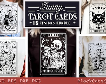 Tarot cards funny Bundle SVG, tarot cards svg, tarot bundle svg, funny tarot cards svg