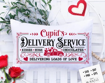 Cupid's Delivery Co svg, Cupid's Delivery svg, Love truck svg, Farmhouse Valentine svg