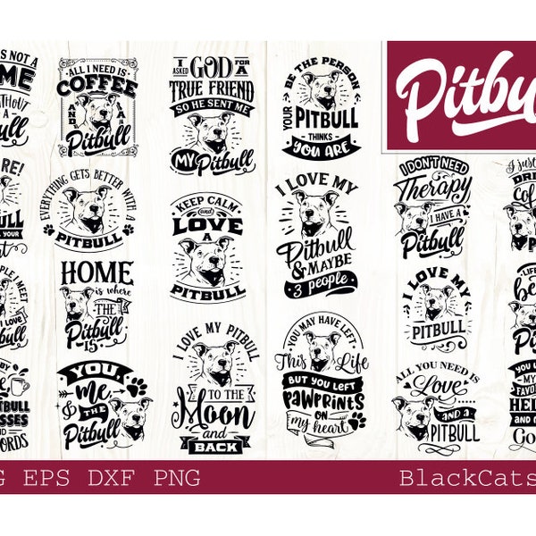 Pitbull Bundle SVG 20 designs, Pitbull dog svg, I love my Pittie svg, Pitbull dog svg, Pitbull lover bundle svg, Dog bundle svg