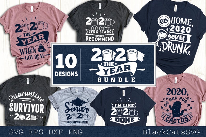 Download Funny Quarantine 2020 Svg Bundle 10 Designs Etsy