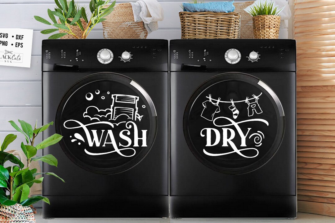 Wash Dry Sign Svg, Wash Dry Svg, Washer Dryer Svg, Laundry Svg, Wash