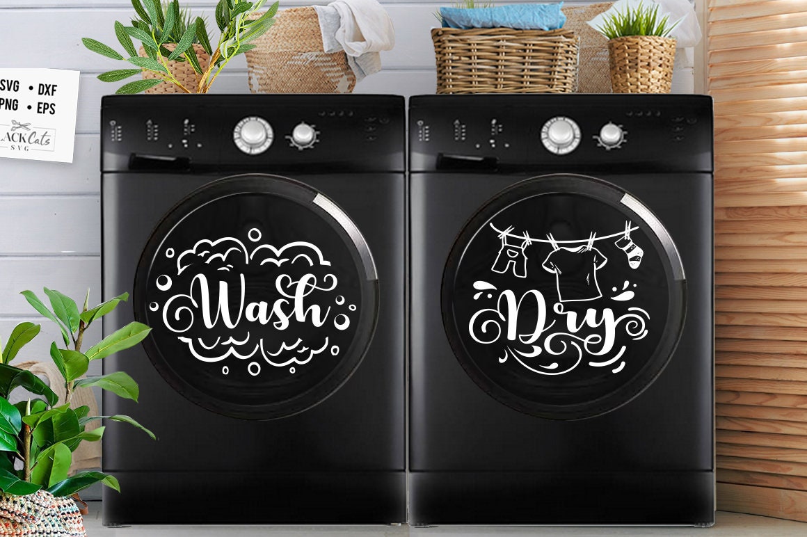 Wash Dry Sign Svg Washer Dryer Svg Laundry Svg Wash and Dry Etsy Canada