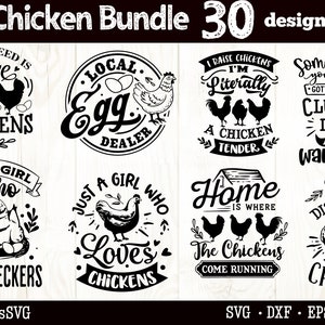 Huhn Bundle svg, Huhn svg, Hühnermama svg, Hühnerliebhaber svg, lustiges Huhn svg