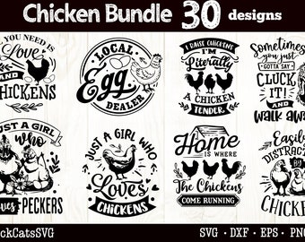 Chicken bundle svg, Chicken svg, Chicken mama svg, Chicken lover svg, Funny chicken svg