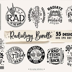Radiologia SVG 55 disegni SVG, raggi X svg, bundle di tecnologia radiologica svg, bundle di tecnologia radiologica svg, squadra scheletrica svg, disegni di raggi X, irradia positività