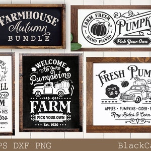 Rustic Fall Bundle Svg,vintage Autumn Svg, Rustic Farmhouse Autumn Svg ...