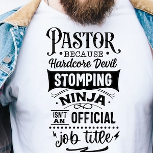 Pastor because svg, Pastor definition svg, Funny pastor t-shirt svg, Pray svg, Christian cross svg
