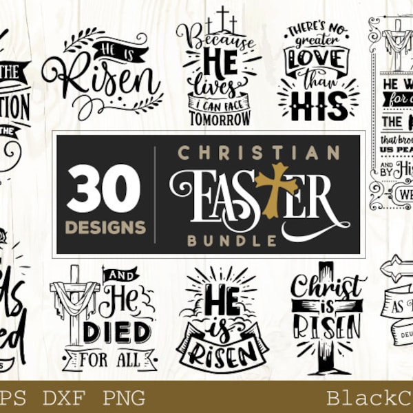 Christian Easter SVG bundle 30 designs