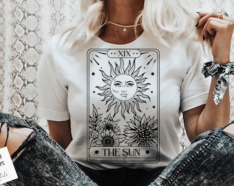 Tarot card sun SVG, Tarot svg, Tarot cards svg,Magic illustration svg, Witchcraft svg, Boho svg, Boho illustration svg, Magic Illustration