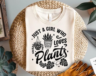 Just a girl who love plants svg, Just a girl svg svg, Plant lover era  svg, Plants svg,  The gardener svg, The plant lover svg