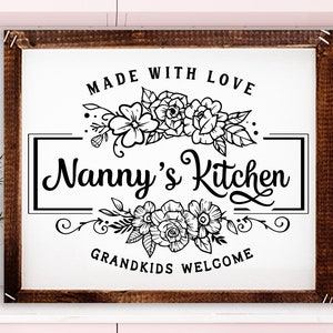 Nanny&#39;s kitchen svg, Grandma&#39;s kitchen SVG, nana&#39;s kitchen svg, Kitchen svg, Pot Holder Svg, Kitchen svg