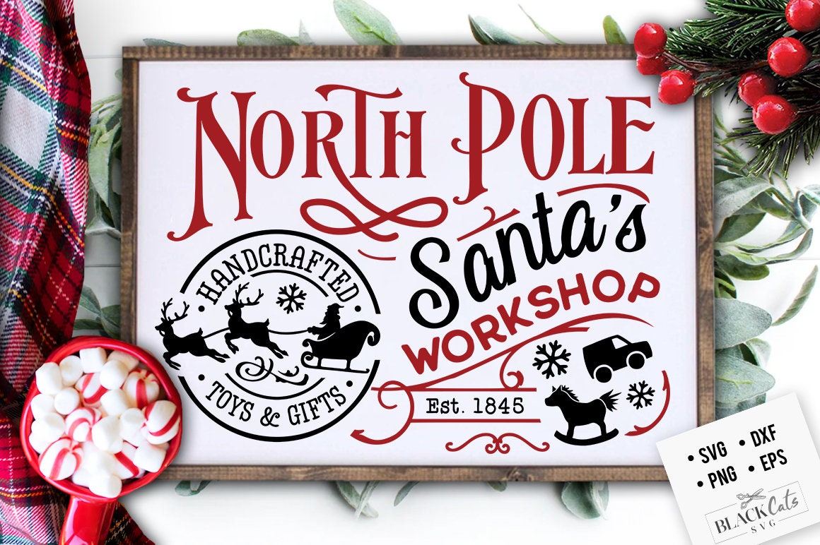Santa's Workshop Png - Etsy