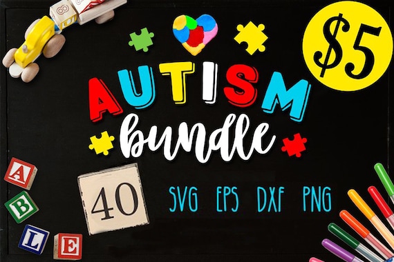 Autism Bundle 40 Autism Svg Autism Awareness Etsy