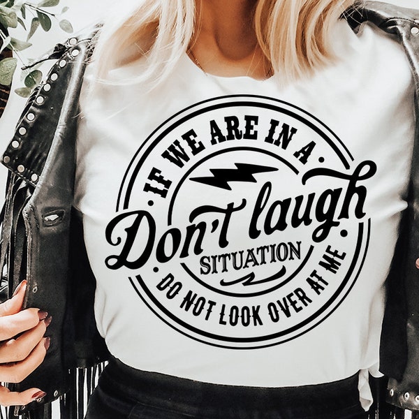 If we are in a don't laugh situation SVG, Do Not Look Over At Me Svg, Funny Svg, Sarcastic Svg, Peace sign skeleton svg, Funny skeleton svg