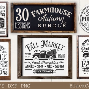Rustico pacchetto autunnale in formato SVG, Vintage autunno in formato SVG, Rustico casale autunnale in formato SVG, Segni rustici autunnali in formato SVG, Fattoria autunno pacchetto in formato SVG,