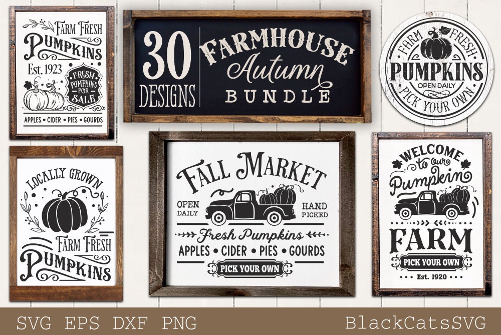 Rustic Fall Bundle svg,Vintage autumn svg, Rustic farmhouse autumn svg, Fall rustic signs svg, Farmhouse autumn bundle svg,