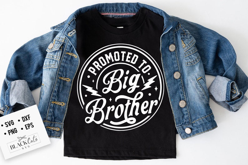 Promoted To Big Brother Svg, Big brother svg, New Big Brother Svg, Baby Brother Svg, New Baby Svg, New Big Bro Svg image 1