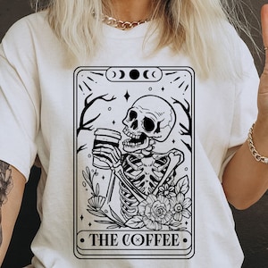 The Coffee Tarot Card SVG, Coffee tarot svg, Coffee tarot card svg, Coffee skull svg, Coffee svg, Coffee lover svg, Coffee shirt svg