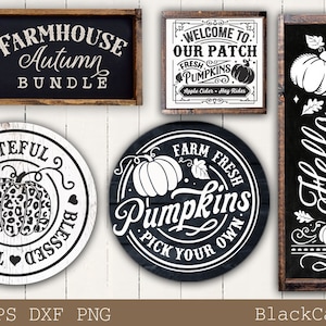 Rustic Fall Bundle Svg,vintage Autumn Svg, Rustic Farmhouse Autumn Svg ...