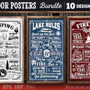 Outdoor Rules Bundle SVG 10 Designs