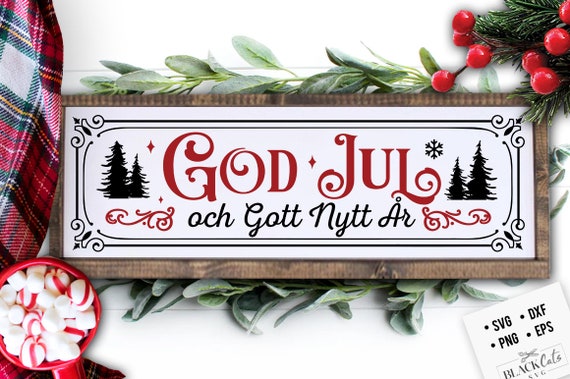 Sweden＊GOD JUL＊Christmas tapestry・* Hand Embroidered Christmas Tapestry Hand-embroidered With