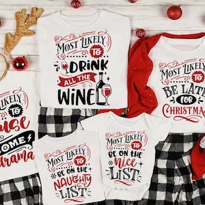 Diseños SVG más probables de combinar, 26 diseños más probables de svg, Navidad más probable svg, Divertidos diseños navideños svg