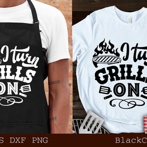 Ik zet grills op svg, Barbecue svg, Grillen svg, Dad's Bar en Grill svg, Vaderdag cadeau svg, BBQ Cut File, Funny Apron svg