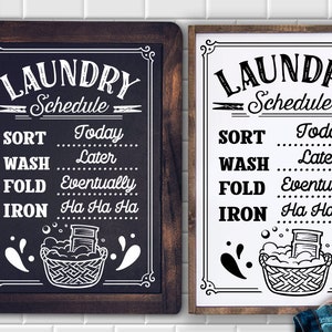 Laundry schedule svg,  laundry room svg, laundry svg,  laundry poster svg, bathroom svg, vintage poster svg,