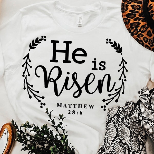 He is Risen svg, Religious Easter SVG, Christian Easter SVG, He is Risen, Christian Shirt Svg, Jesus Easter Svg